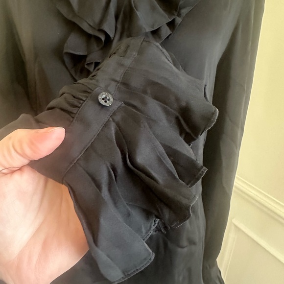 Ralph Lauren silk ruffle blouse - Picture 3 of 4
